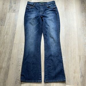 Lauren Jeans Co Ralph Lauren Jeans women Size 4 Rivet Detailing flare